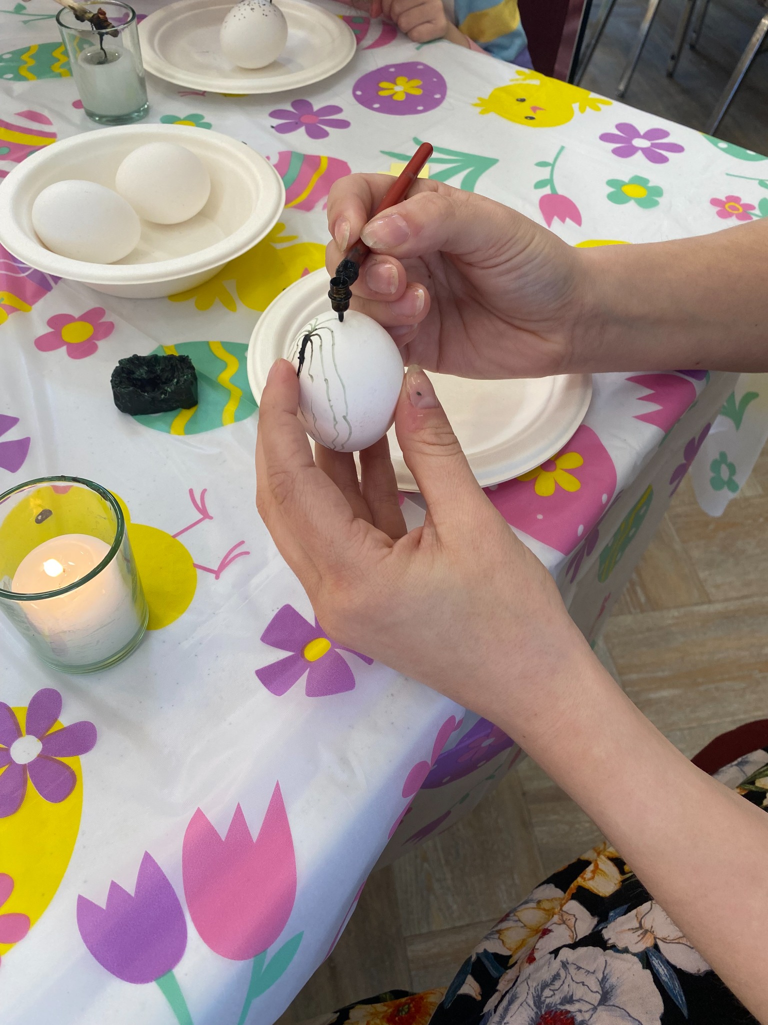 Participants en pleine création